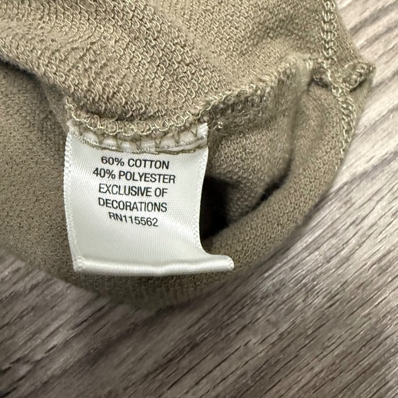 D-Signed Disney Girls Olive Green Fringe Military Jacket Lace Trim Size L 14/16 - Picture 5 of 8